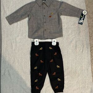 Baby Rebels Boy’s Pants & Long Sleeve Shirt Set Size 18 Months